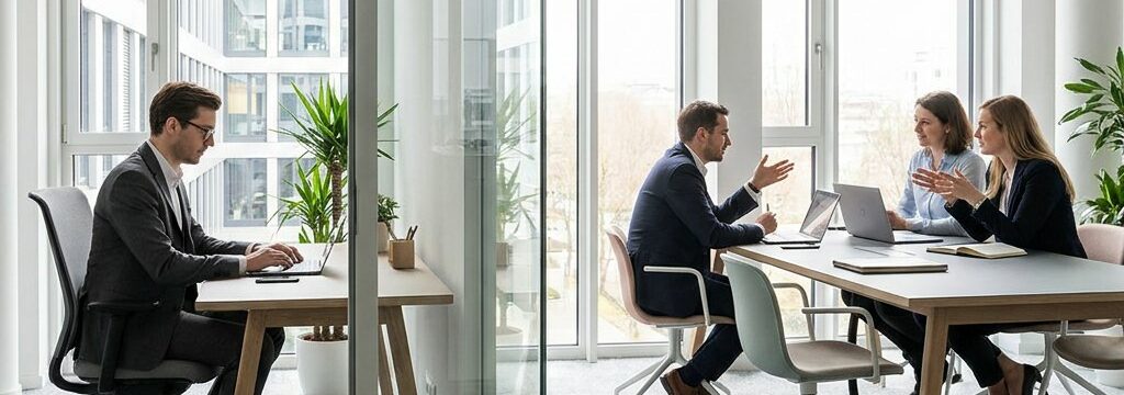 Einzelbüro vs. Teambüro