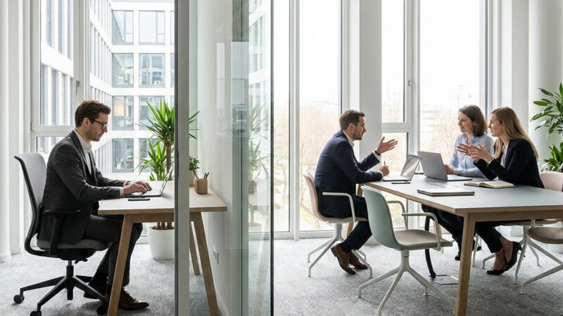 Einzelbüro vs. Teambüro