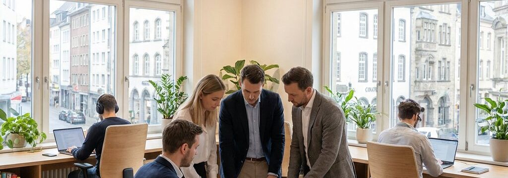 Möbliertes Büro für Projektteams