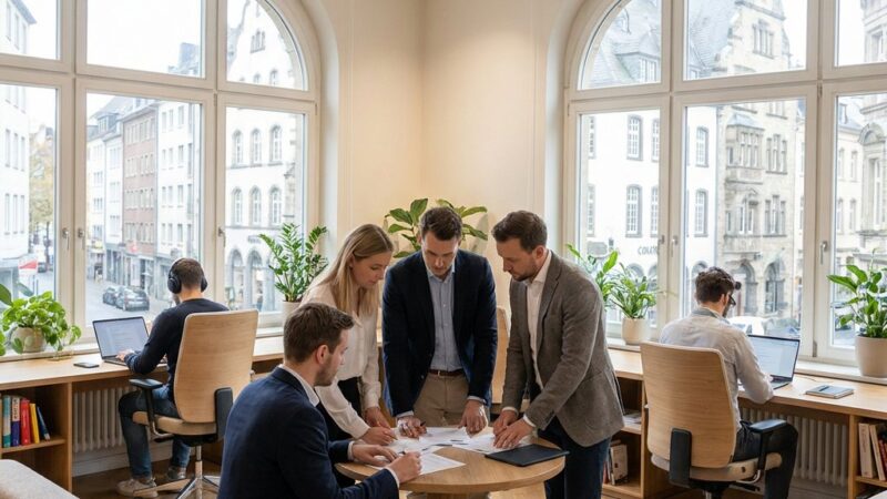 Möbliertes Büro für Projektteams